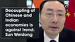 Decoupling of Chinese and Indian economies is against trend: Sun Weidong