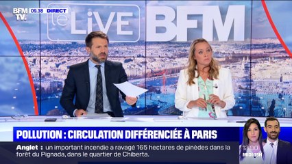 Скачать видео: Pollution : circulation différenciée à Paris - 31/07