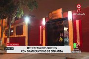 La Victoria: dos sujetos fueron detenidos con gran cantidad de dinamita