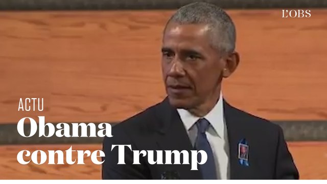 Barack Obama attaque sans ménagement Donald Trump aux funérailles de John Lewis