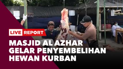 LIVE REPORT: Masjid Al Azhar Gelar Penyembelihan Hewan Kurban