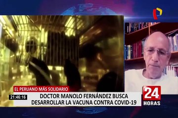 Manolo Fernández: veterinario que busca desarrollar la vacuna contra Covid-19 es el peruano más solidario