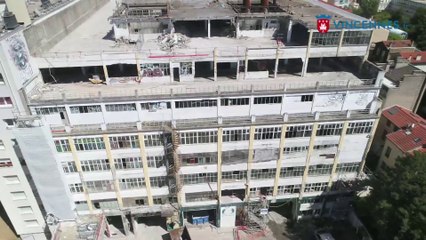 Site du futur lycée : déconstruction de l'ex Cité industrielle