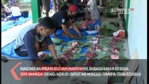 Kurangi Sampah Plastik Daging Kurban Dibungkus Daun Jati