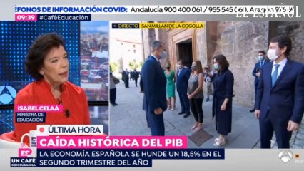 Celaá pide no ser catastróficos por los datos del PIB y confía en la "reactivación"