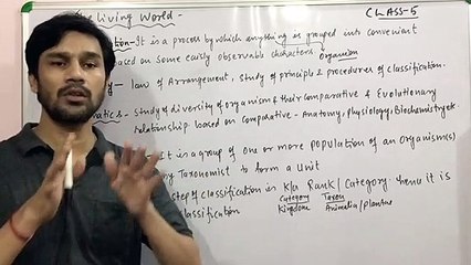 The Living world-Part:5 Terminology(Taxa Category Systematic Taxonomy)