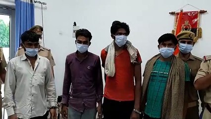 पुलिस ने मुठभेड़ में चार शातिर अभियुक्तों को किया गिरफ्तार