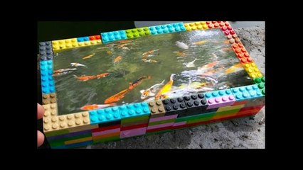 DIY LEGO AQUARIUM Fish POND!!!