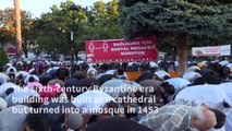 Turkey's Hagia Sophia holds first Eid al-Adha prayer after reconverted to mosque