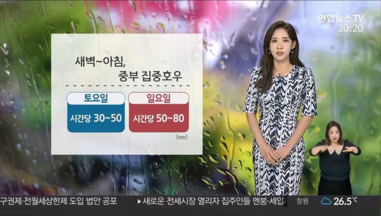 [날씨] 주말 중부 국지성 호우…남부 폭염, 33도 안팎