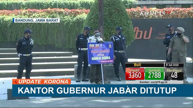 Gedung Sate Ditutup Pasca 40 ASN Positif Corona, Pemerintah Lakukan Tracing