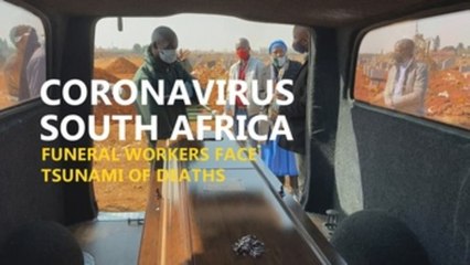South African funeral workers face tsunami of death
