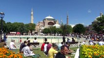 Ayasofya-i Kebir Cami-i Şerifi'nde kalabalık cuma namazı - İSTANBUL