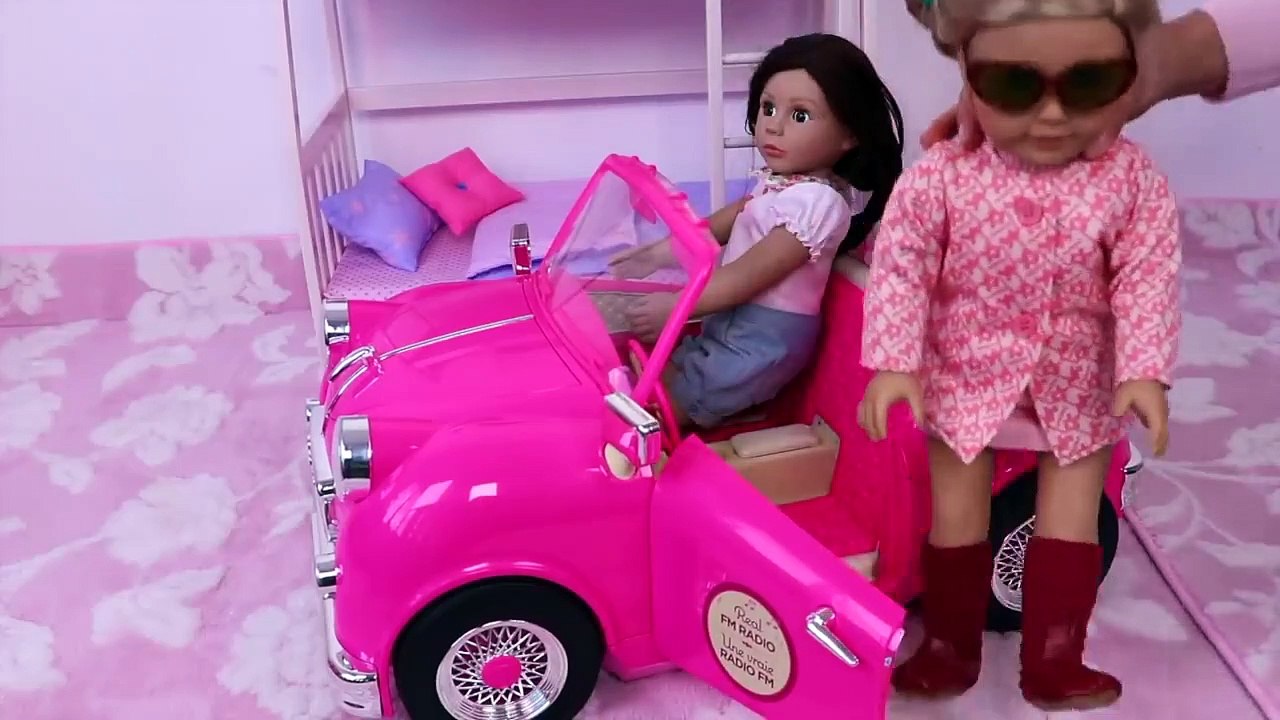 Baby Doll Bunk Bed Bedroom House Toy! Play Doll Dress up! video