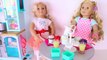 Baby doll baking cupcakes cooking kitchen toys play food