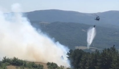 Perugia - Incendio boschivo a Preci (31.07.20)