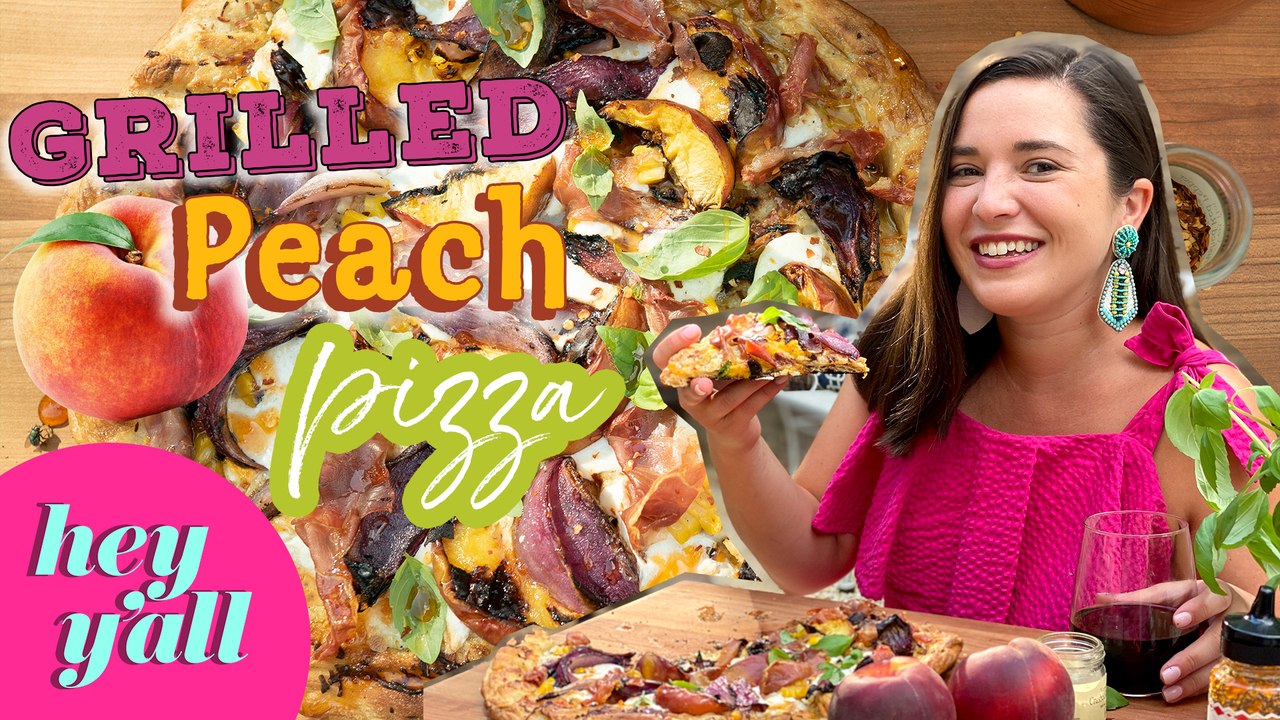 Grilled Peach Pizza
