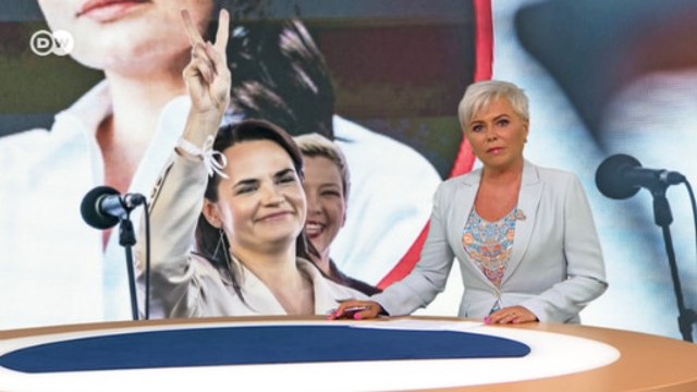 Тихановская против Лукашенко на выборах президента: большой митинг в Минске. DW Новости (31.07.2020)
