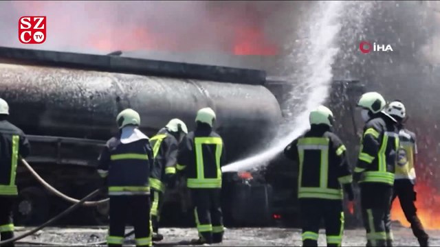 İdlib'de akaryakıt pazarına hava saldırısı