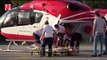 Böbrek hastası kadın, ambulans helikopterle hastaneye sevk edildi