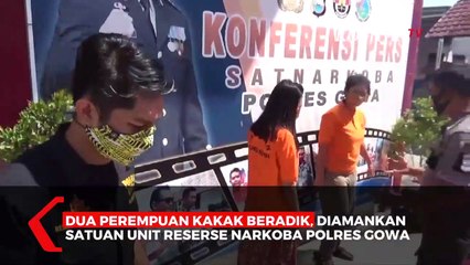 2 Perempuan Kakak Beradik Ditangkap Polisi Saat Edarkan Sabu Di Gowa