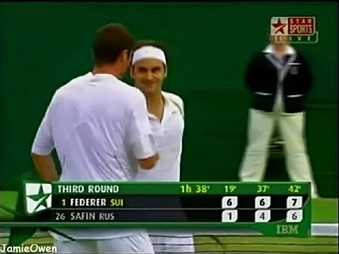 Roger Federer vs Marat Safin 2007 Wimbledon 3rd round Highlights
