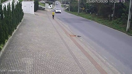 Small Plane Crashes onto a Residential Street in Guabiruba Brazil