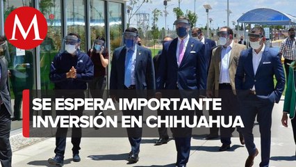 Javier Corral y Christopher Landau visitan planta de Ford en Chihuahua