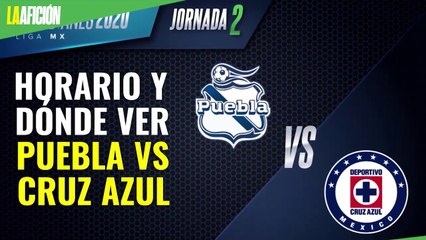 Puebla vs Cruz Azul: horario y dónde ver EN VIVO la jornada 2 del Guard1anes 2020
