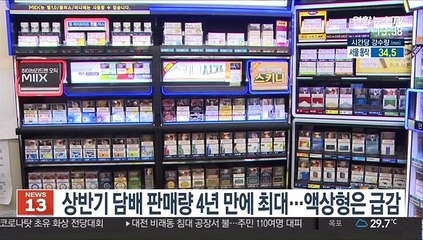 상반기 담배 판매량 4년 만에 최대…액상형은 급감