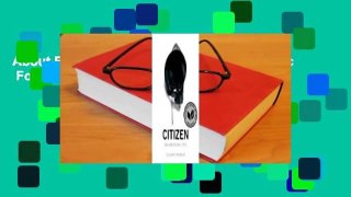About For Books  Citizen: An American Lyric  For Free