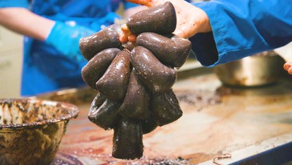 How English black pudding is made in Bury