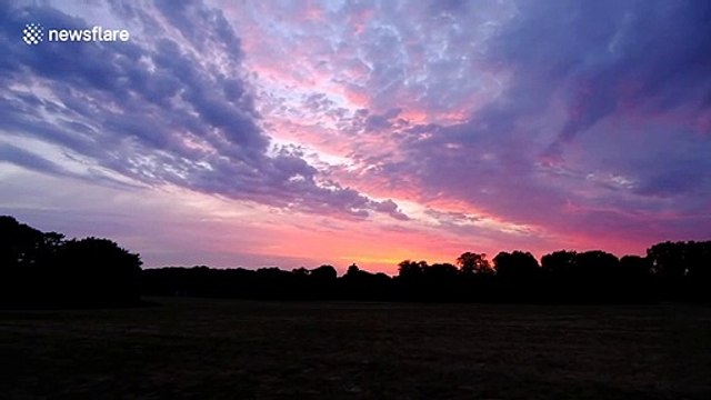 Stunning sunset in UK skies after Brits bask in hottest day of 2020