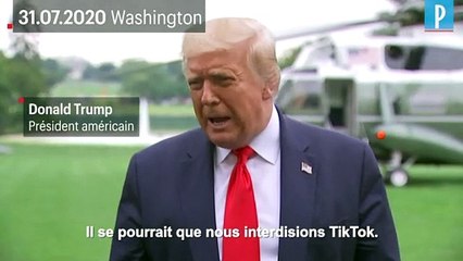"Il se pourrait que nous interdisions TikTok", déclare Donald Trump