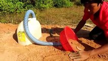 Easy Snake Trap - Build Deep Hole Underground Using Long Pipe & Big Plastic Bottle