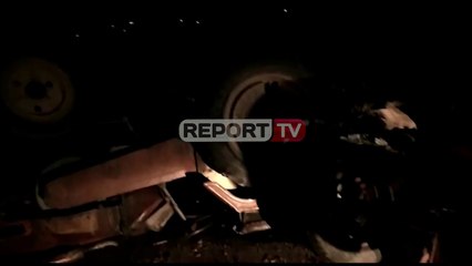 Report TV -Aksident në mesnatë në autostradën Levan-Tepelenë, përfundon i përmbysur zetori
