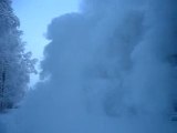 Boiling water evaporating at - 45 F