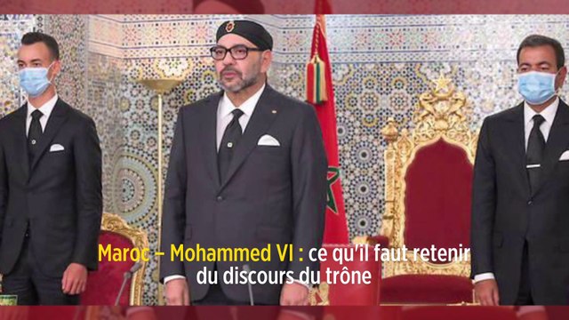 Maroc – Mohammed VI : ce qu'il faut retenir du discours du trône