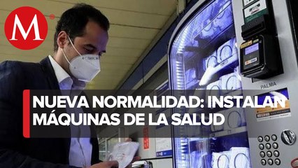 Instalan máquinas expendedoras de cubrebocas