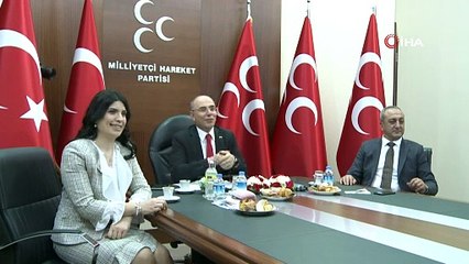 MHP'de partiler arası bayramlaşma video konferansla yapıldı