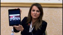 Report TV -Rudina Hajdari publikon videon: Basha gënjeu shqiptarët për listat e hapura