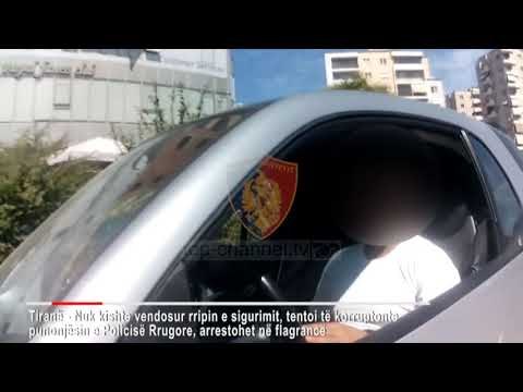 Top News - Një i ri në pranga/ Pa rrip, i ofroi 1 mijë lekë policit