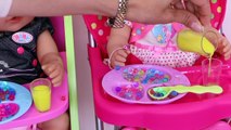 Play Baby Born Doll House Cleaning Toys Laundry Machine!