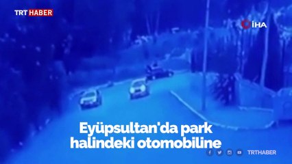 Aracı geri vitese taktı, toprak alana uçtu