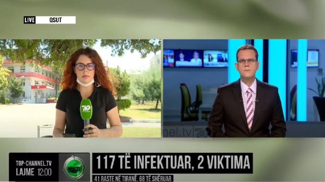 117 të infektuar, 2 viktima / 41 raste në tiranë. 68 të shëruar