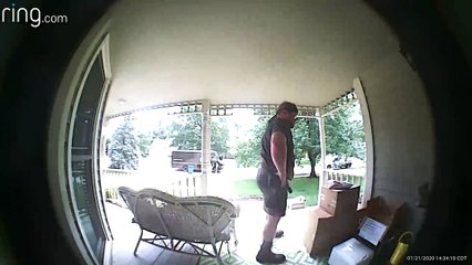 Delivery Driver Thanks Homeowner for Cool Drink