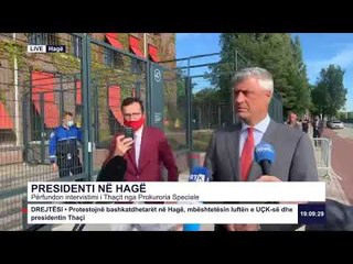 Thaçi pas intervistimit : Iu përgjigja interesimit të prokurorëve për UÇK-në, do të vazhdojmë nesër