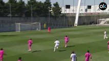 Gol de Asensio durante el entrenamiento del Real Madrid