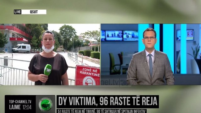 Dy viktima, 96 raste të reja/ 51 raste të reja në Tiranë. 90 të shtruar në Spitalin Infektiv