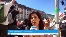 Marcha anticuarentena contra las medidas de Merkel